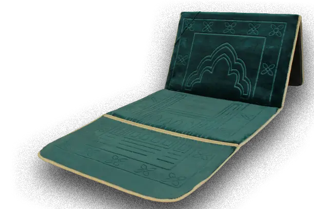 tapis de prière pliable avec dossier