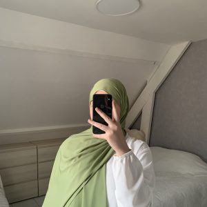Voile En Soie De Médine - Vert Pistache