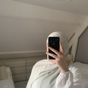 Voile En Soie De Médine - Vert Pâle