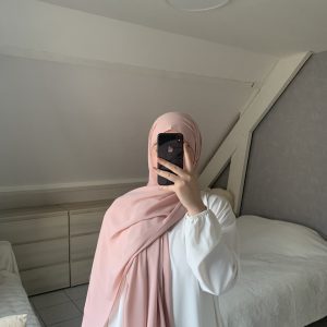 Voile En Soie De Médine - Rose