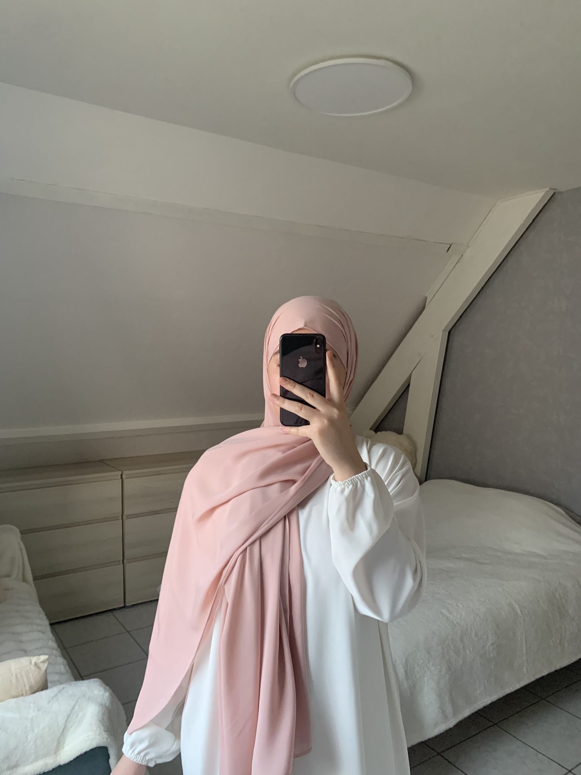 Voile En Soie De Médine - Rose