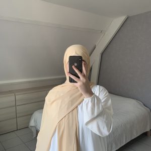 Voile En Soie De Médine - Navajo Blanc