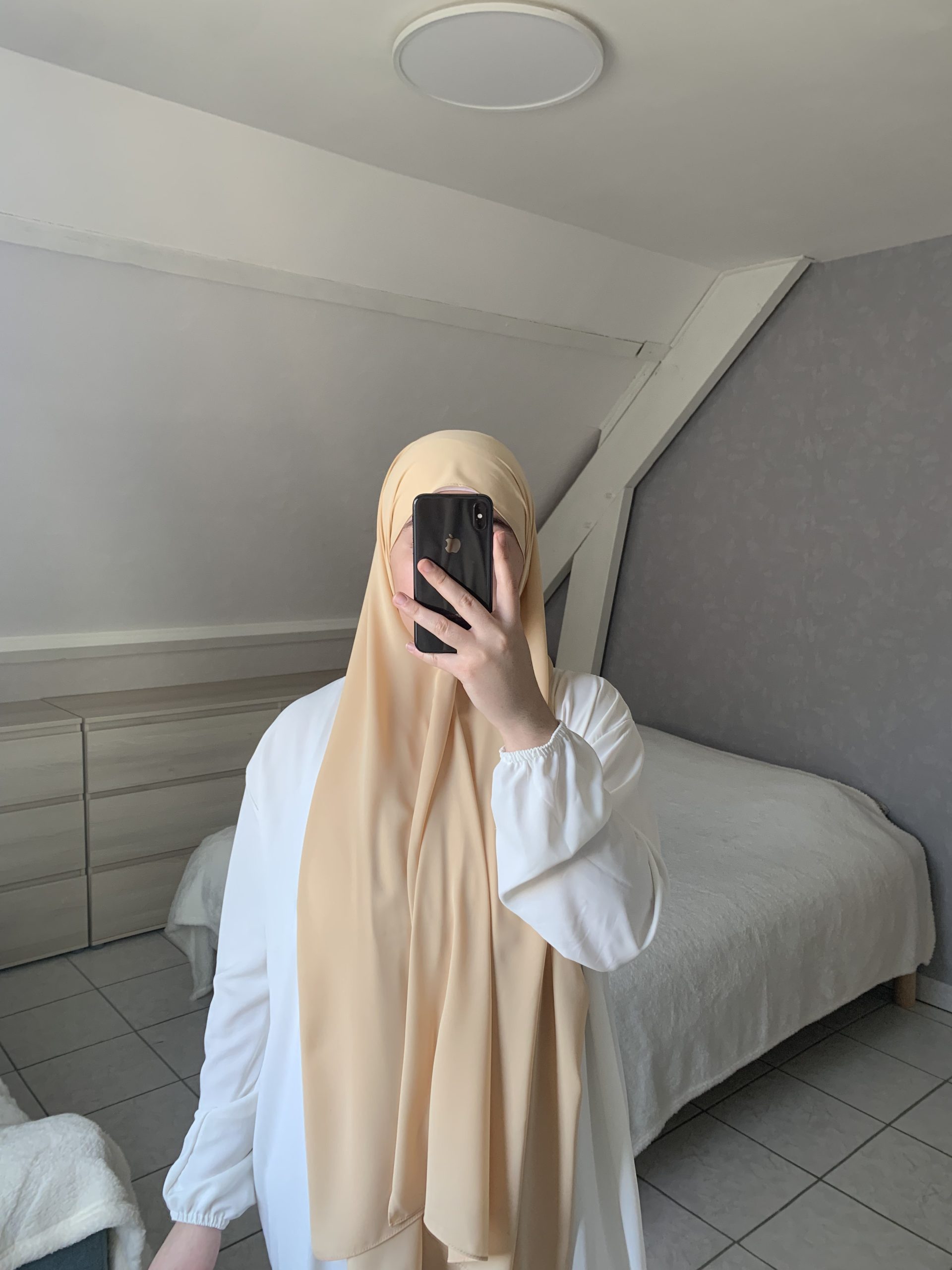 Voile En Soie De Médine - Navajo Blanc – Image 3