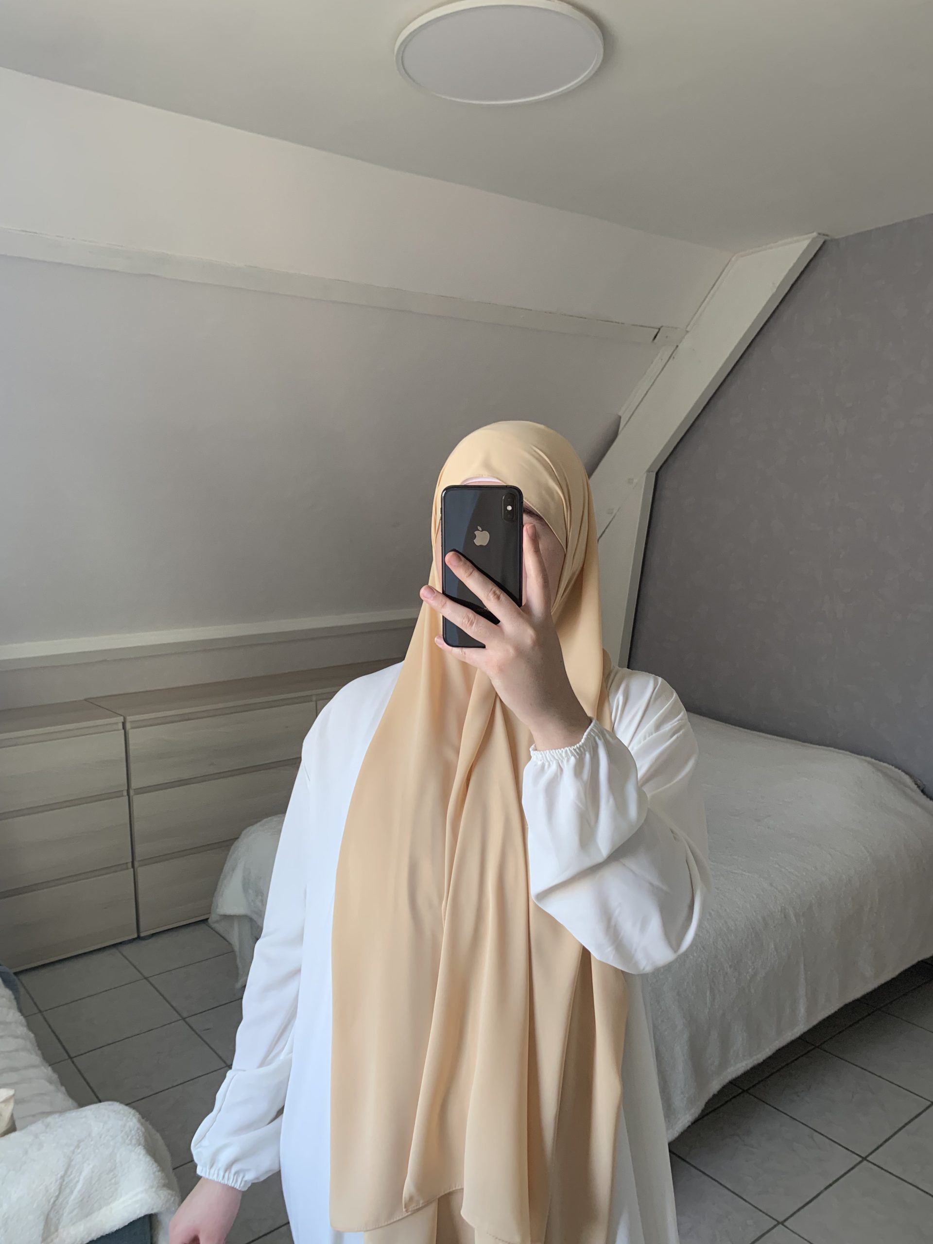 Voile En Soie De Médine - Navajo Blanc – Image 4