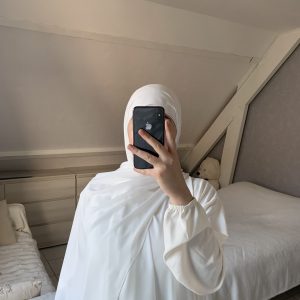 Voile En Soie De Médine - Blanc